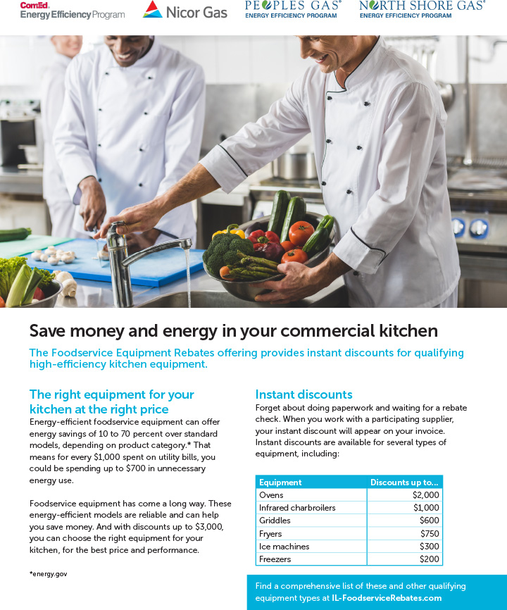 Illinois Foodservice Rebates Face Sheet
